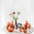 Wystrój ślubny Glass Candlestick Tube Wazon kwiatowy